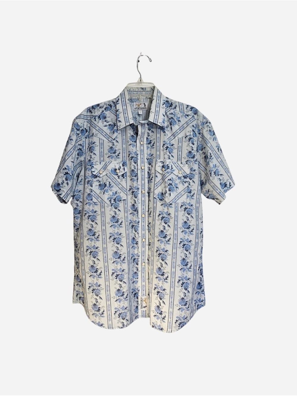 Panhandle Slim Westmoor Vintage Floral Pearl Snap Western Shirt Men's Size Large